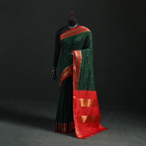 Ilkal Weave Silk Cotton Zari Border Saree with Blouse Piece 25
