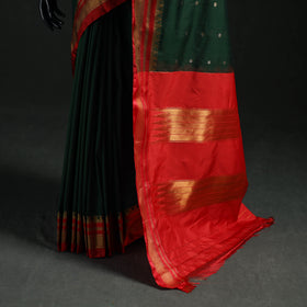 Ilkal Weave Silk Cotton Zari Border Saree with Blouse Piece 25