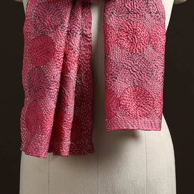 Reversible Silk Bengal Hand Kantha Stitch Stole 175