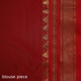 Ilkal Weave Silk Cotton Zari Border Saree with Blouse Piece 26