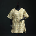 Akola Hand Block Print Natural Dyed Cotton Kaftan (Medium) 64