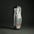 Handloom Chanderi Silk Handpainted Madhubani Dupatta with Zari Border 49