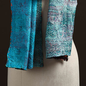 Reversible Silk Bengal Hand Kantha Stitch Stole 178