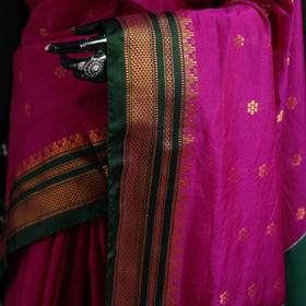 Ilkal Weave Silk Cotton Zari Border Saree with Blouse Piece 27