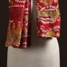 Reversible Silk Bengal Hand Kantha Stitch Stole 179