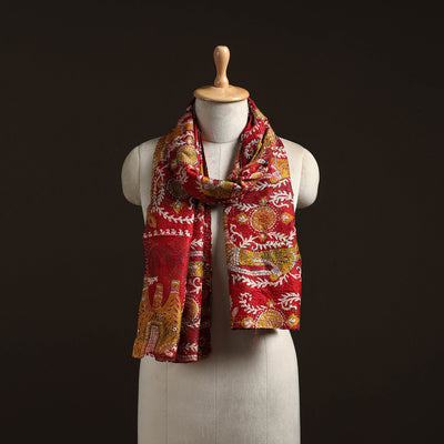 Reversible Silk Bengal Hand Kantha Stitch Stole 179