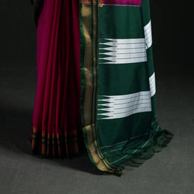 Ilkal Weave Silk Cotton Zari Border Saree with Blouse Piece 27