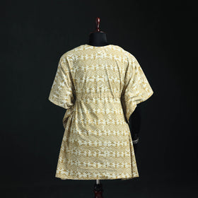 Akola Hand Block Print Natural Dyed Cotton Kaftan (Medium) 64