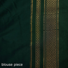 Ilkal Weave Silk Cotton Zari Border Saree with Blouse Piece 27