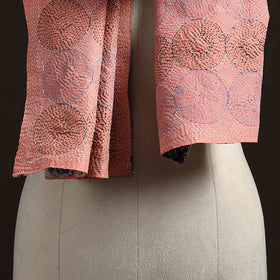 Reversible Silk Bengal Hand Kantha Stitch Stole 181