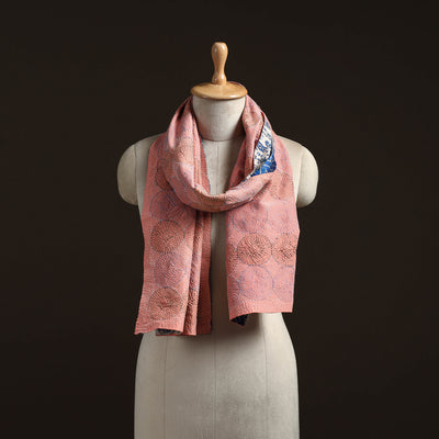 Reversible Silk Bengal Hand Kantha Stitch Stole 181