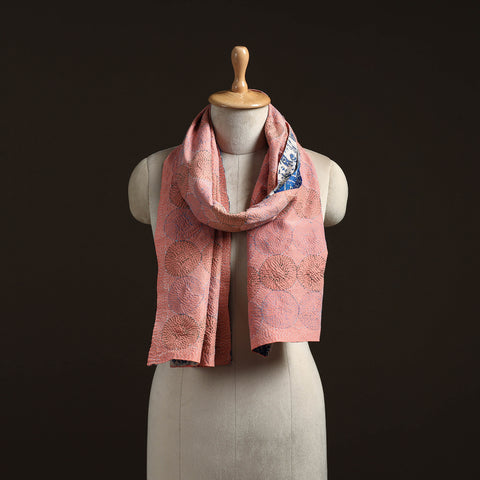 Reversible Silk Bengal Hand Kantha Stitch Stole 181