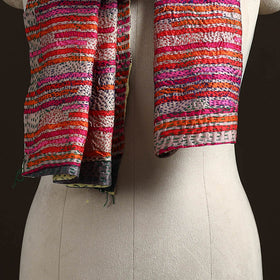 Reversible Silk Bengal Hand Kantha Stitch Stole 184