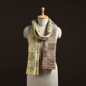 Reversible Silk Bengal Hand Kantha Stitch Stole 185