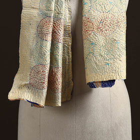 Reversible Silk Bengal Hand Kantha Stitch Stole 186