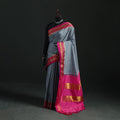 Ilkal Weave Silk Cotton Zari Border Saree with Blouse Piece 29