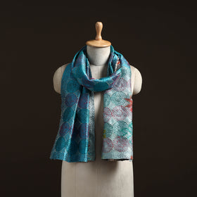 Reversible Silk Bengal Hand Kantha Stitch Stole 187