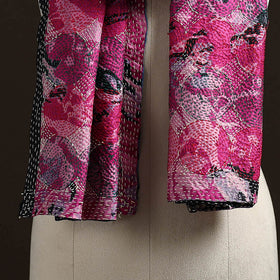 Reversible Silk Bengal Hand Kantha Stitch Stole 188