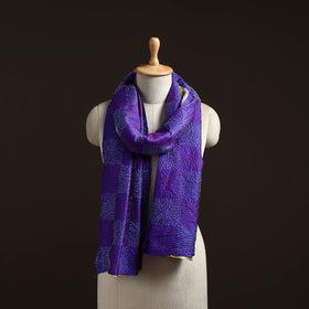 Reversible Silk Bengal Hand Kantha Stitch Stole 191