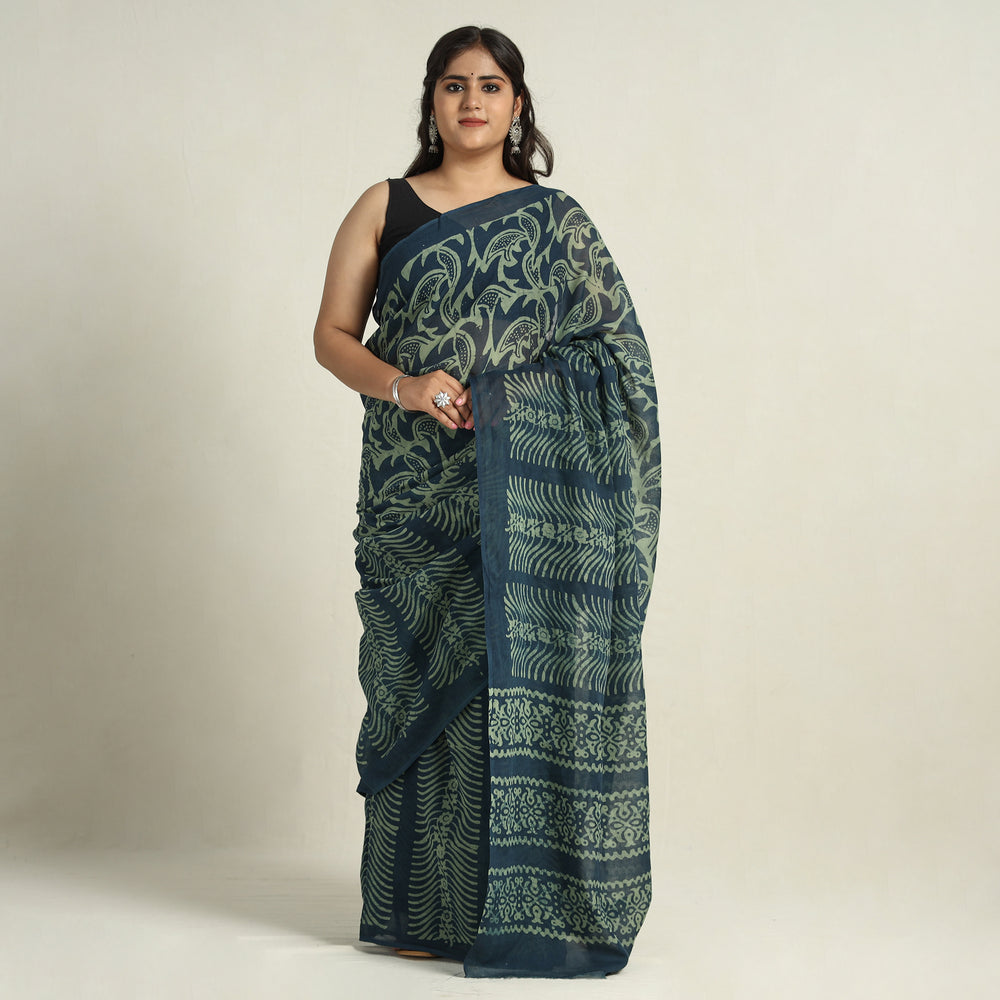 Batik Print Saree