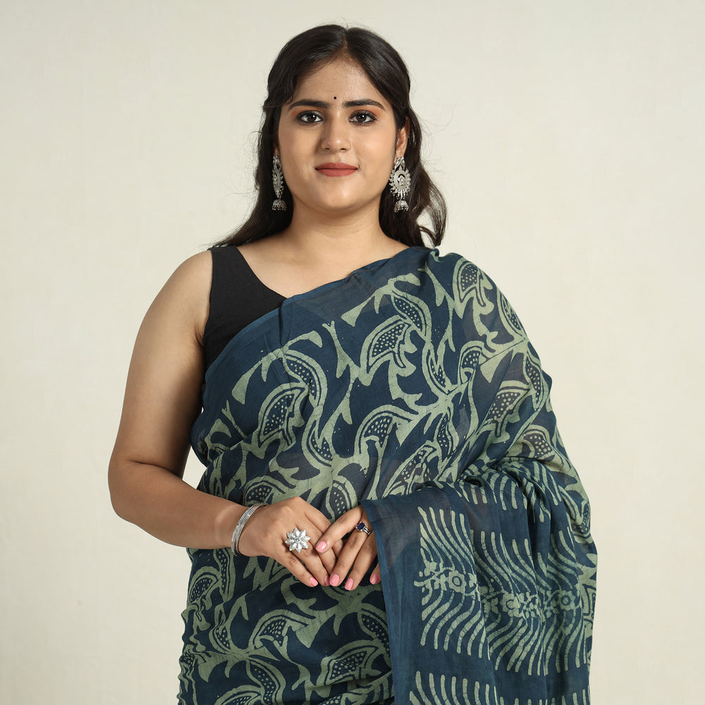 Batik Print Saree