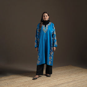 Kashmiri Heavy Sozni Hand Embroidered Handwoven Merino Wool Pheran 25