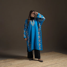 Kashmiri Heavy Sozni Hand Embroidered Handwoven Merino Wool Pheran 25