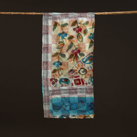 Reversible Silk Bengal Hand Kantha Stitch Stole 191