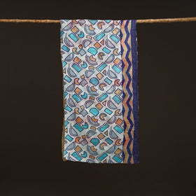 Reversible Silk Bengal Hand Kantha Stitch Stole 186