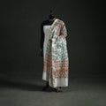 Handloom Chanderi Silk Handpainted Madhubani Dupatta with Zari Border 58