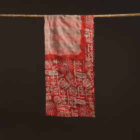 Reversible Silk Bengal Hand Kantha Stitch Stole 179