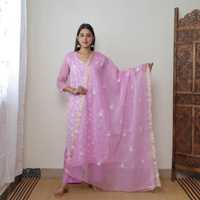 Kota Doria Embroidered Suit Set – Buy Online