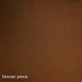 Nazaakat Kota Doria Cotton Plain Saree with Blouse Piece & Earrings 24