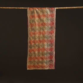 Reversible Silk Bengal Hand Kantha Stitch Stole 175