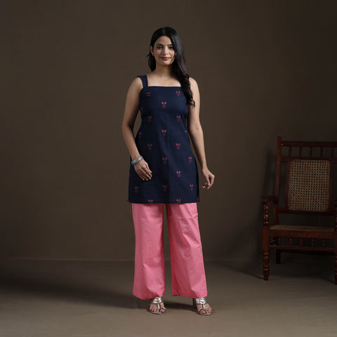 Cotton Short Jacquard Kurta for Women 09
