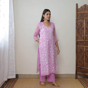 Kota Doria Embroidered Suit Set – Buy Online