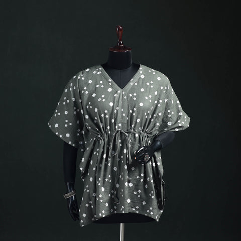 Bandhani Tie-Dye Cotton Kaftan (Short) 24