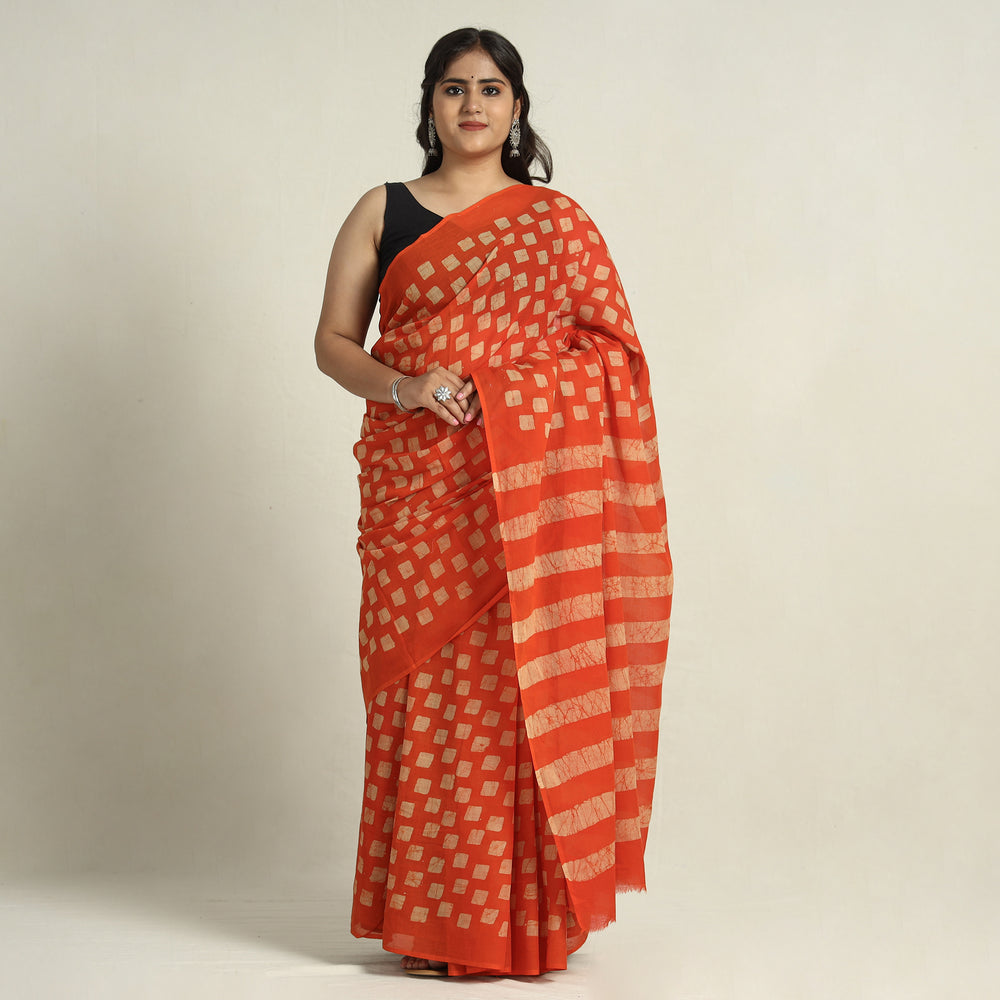 Batik Print Saree