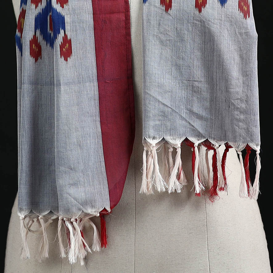 Pochampally Ikat Weave Cotton Stole 03