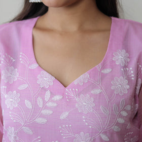 Kota Doria Embroidered Suit Set – Buy Online