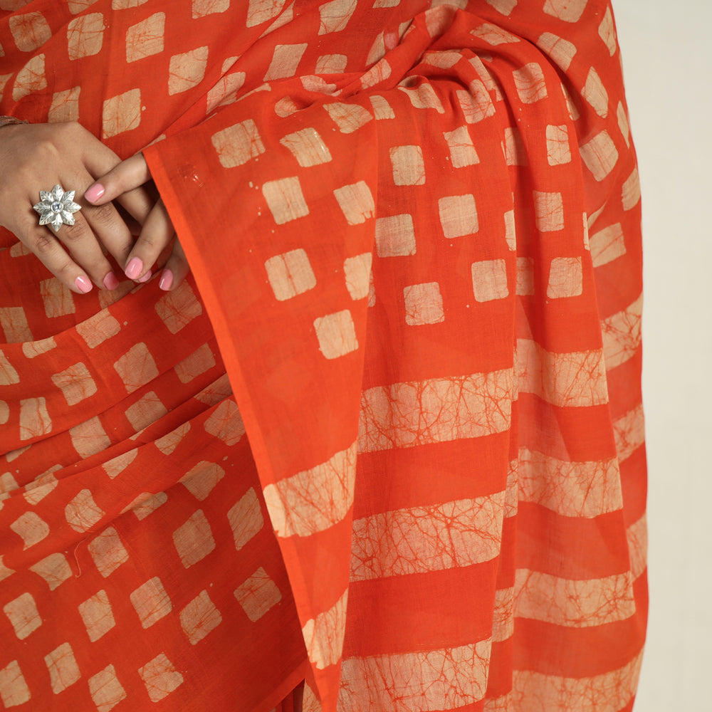 Batik Print Saree