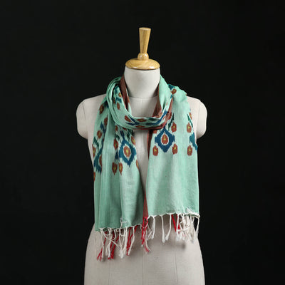 Pochampally Ikat Weave Cotton Stole 04