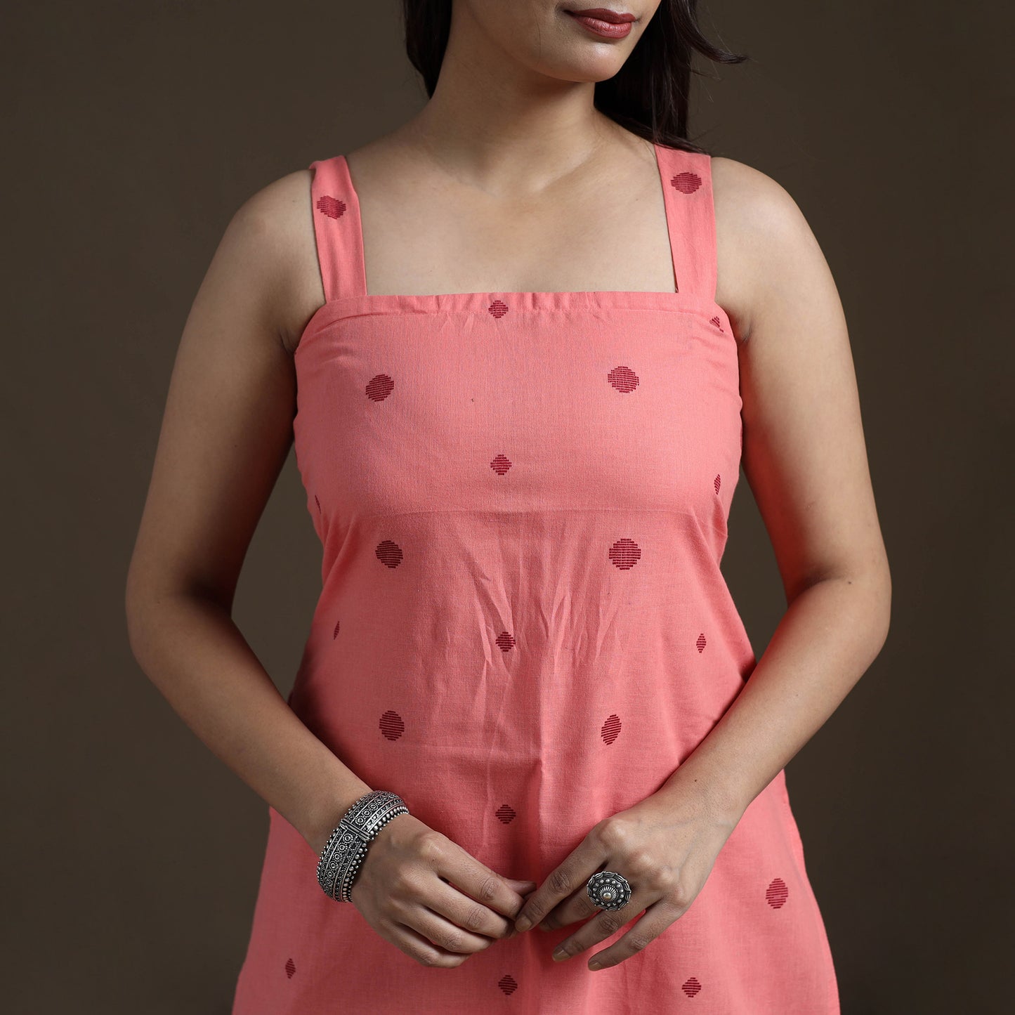 Cotton Short Jacquard Kurta for Women 10