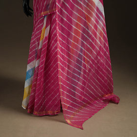 Nazaakat Kota Doria Cotton Plain Saree with Blouse Piece & Earrings 26