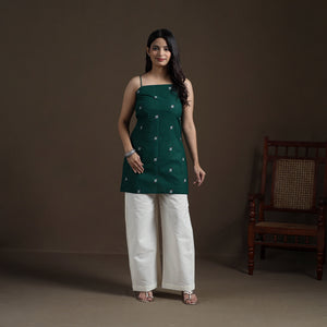Cotton Short Jacquard Kurta for Women 01