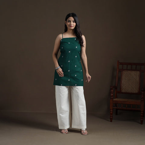 Cotton Short Jacquard Kurta for Women 01