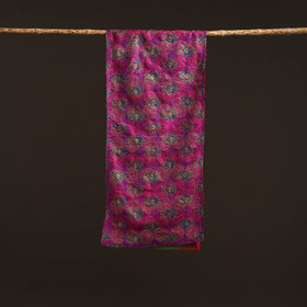 Reversible Silk Bengal Hand Kantha Stitch Stole 159