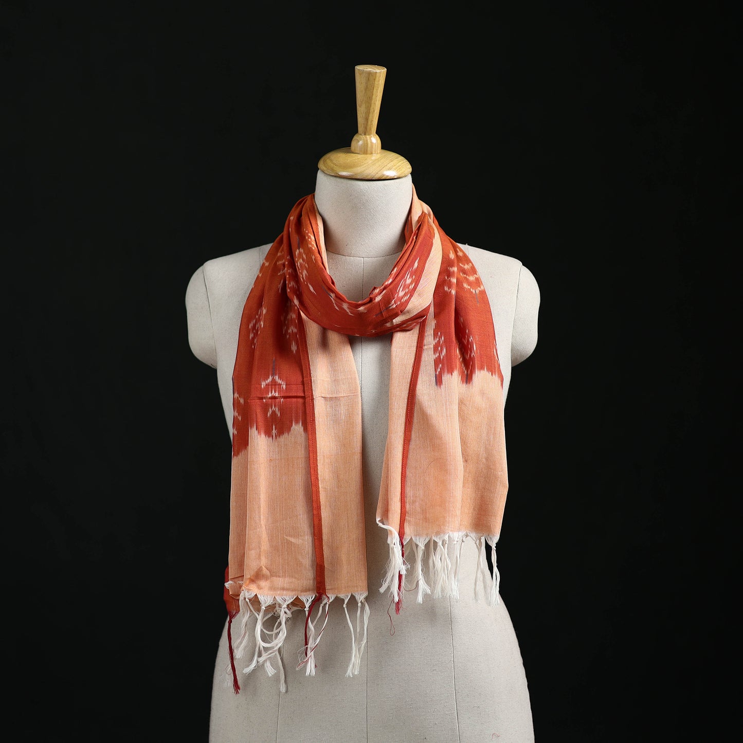 Pochampally Ikat Weave Cotton Stole 12