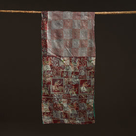 Reversible Silk Bengal Hand Kantha Stitch Stole 155