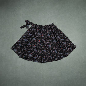 Ajrakh Hand Block Print Cotton Wrap Around Skirt 31